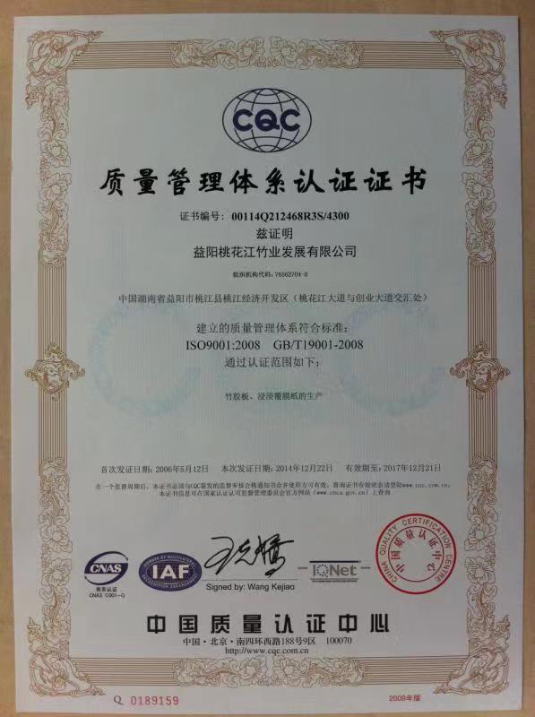 ISO9001質(zhì)量體系認證